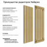 Алюминиевый секционный радиатор отопления A4.1750